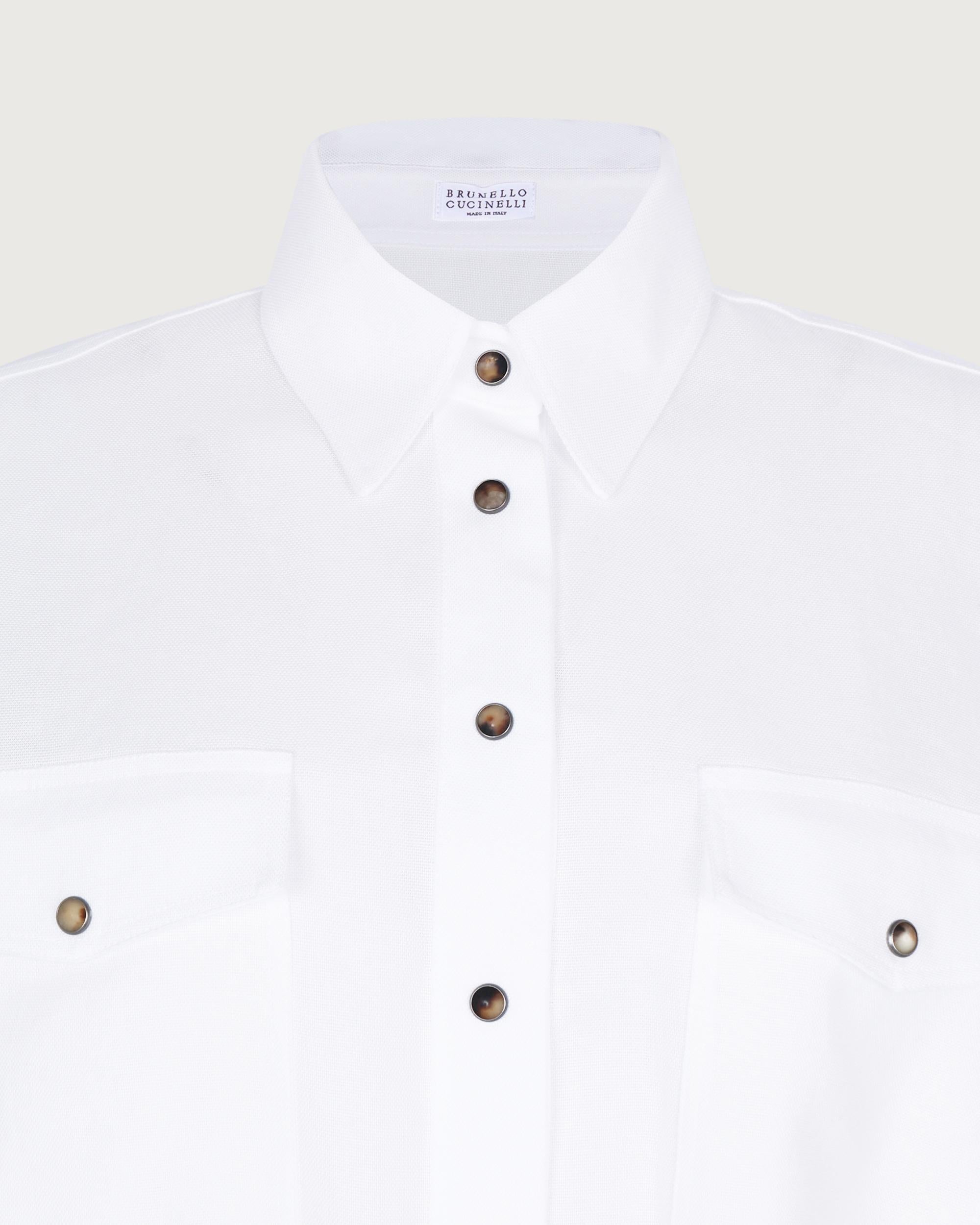 Brunello Cucinelli Camicia Bianco  MQ986NE416 C001 