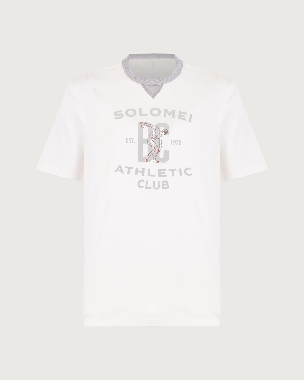 Brunello Cucinelli T-shirt Offwhite+grigio+porpora  M0B131001G CFR27 