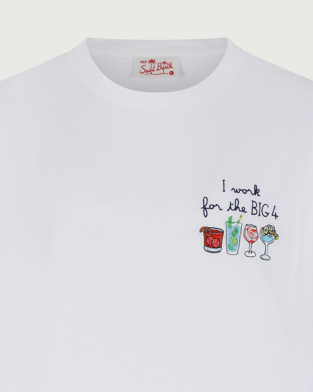 MC 2 SAINT BARTH T-shirt   PORTOFINO BIG FOUR 01N EMB 