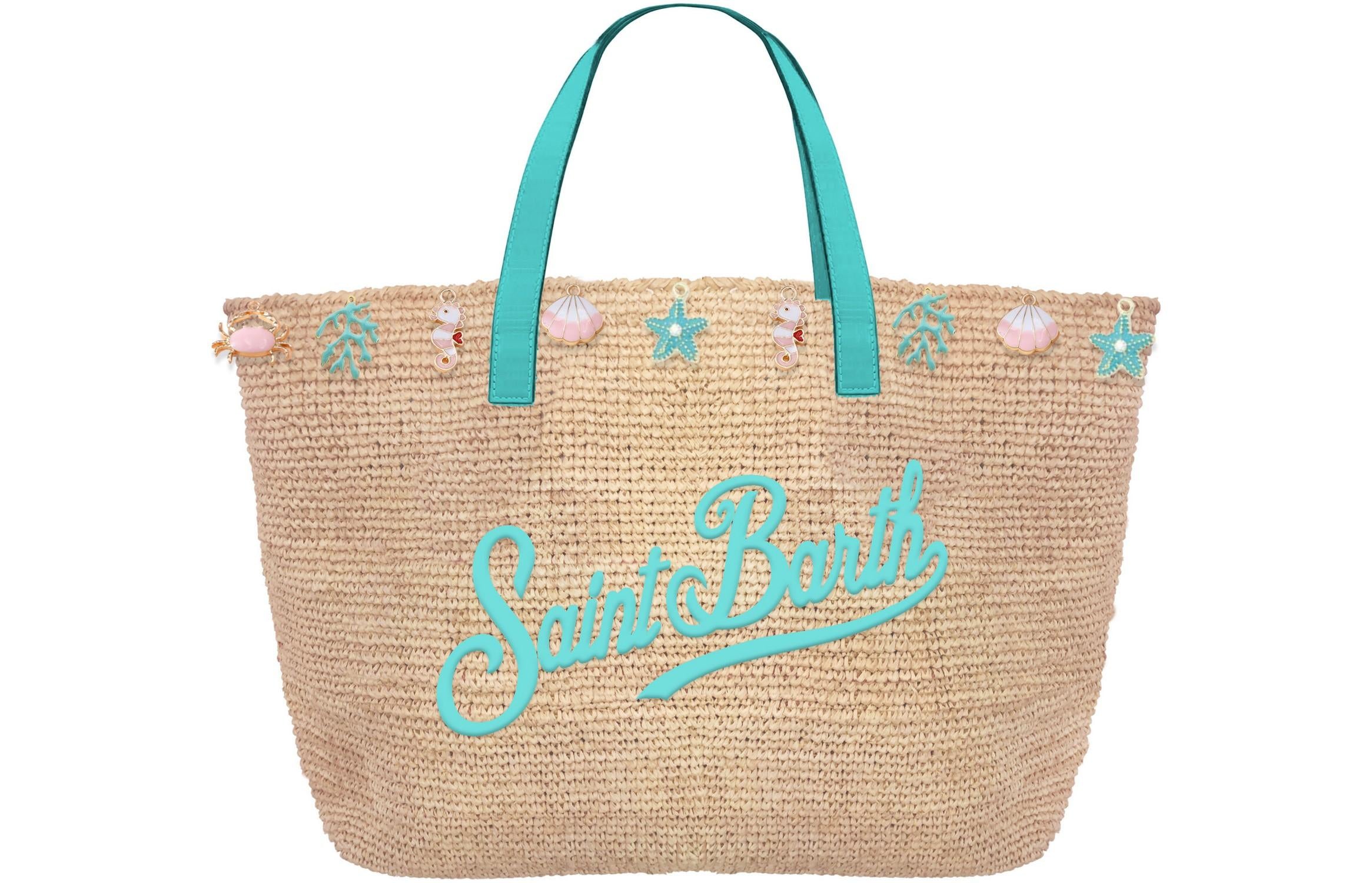 MC 2 SAINT BARTH Borsa   RAFFIA CITY MINI SEA CHARM 1156 EMB 
