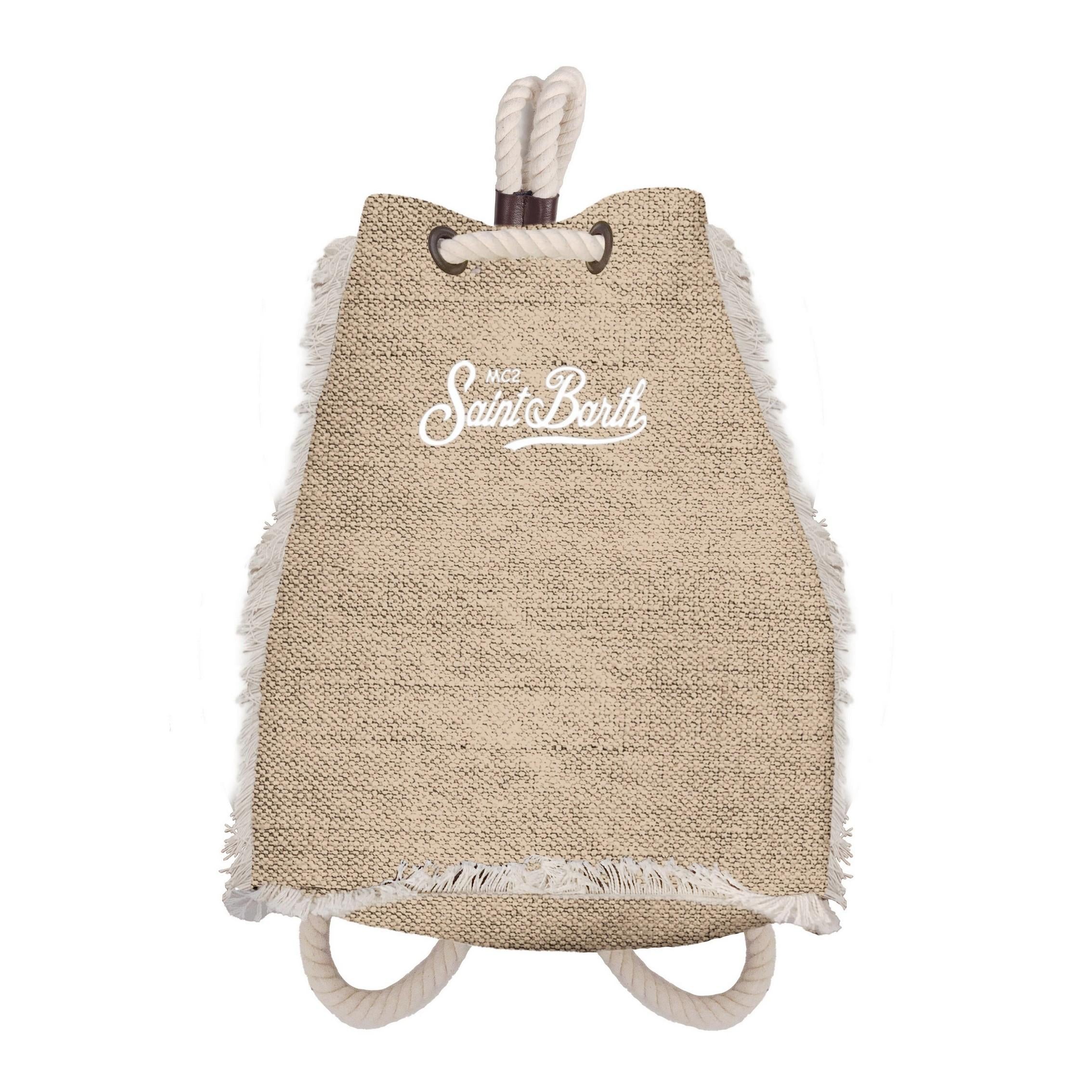 MC 2 SAINT BARTH Zaino   BOAT BACKPACK LINEN LINEN 11 EMB 