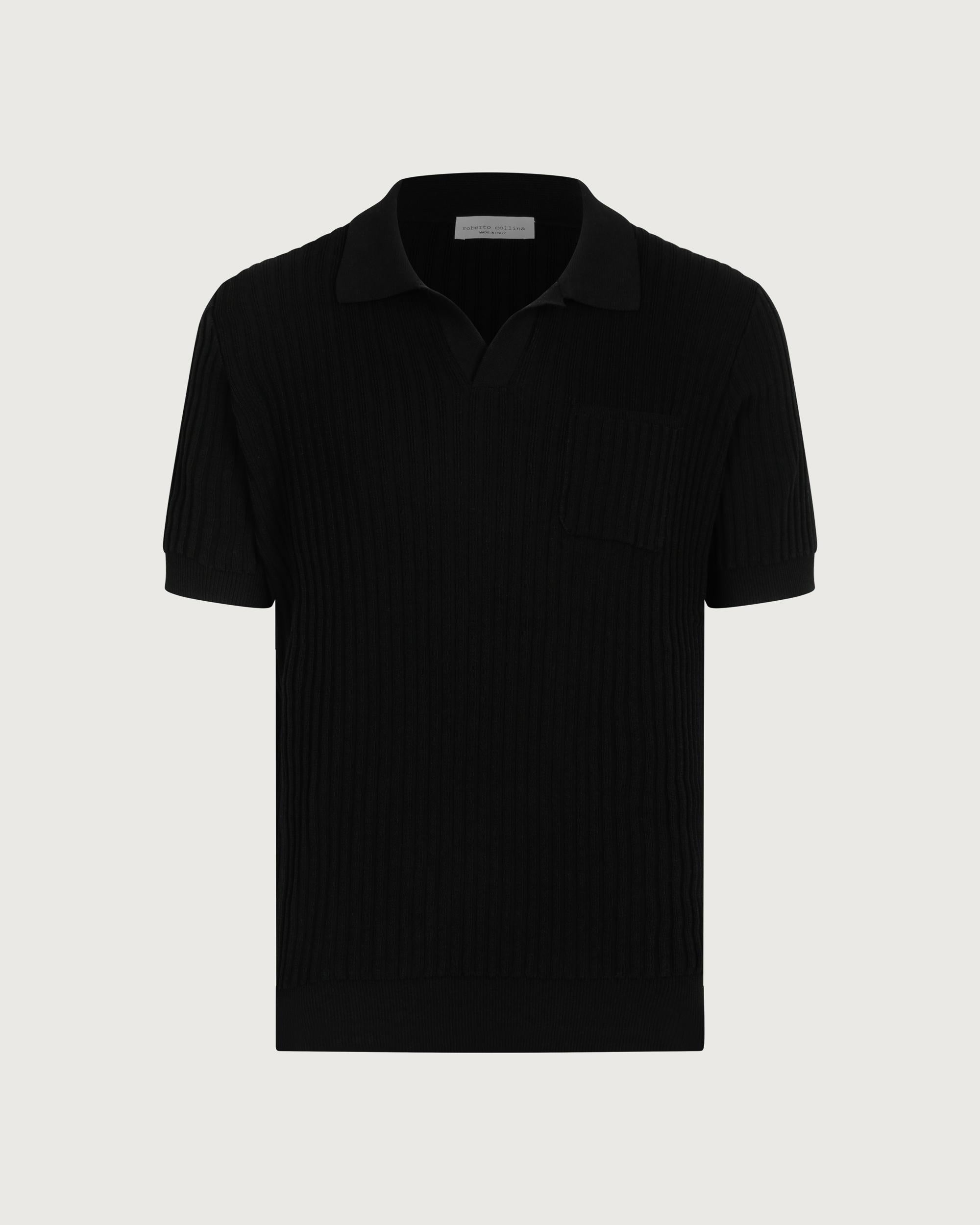 ROBERTO COLLINA Polo Nero  261MYA13124 09 