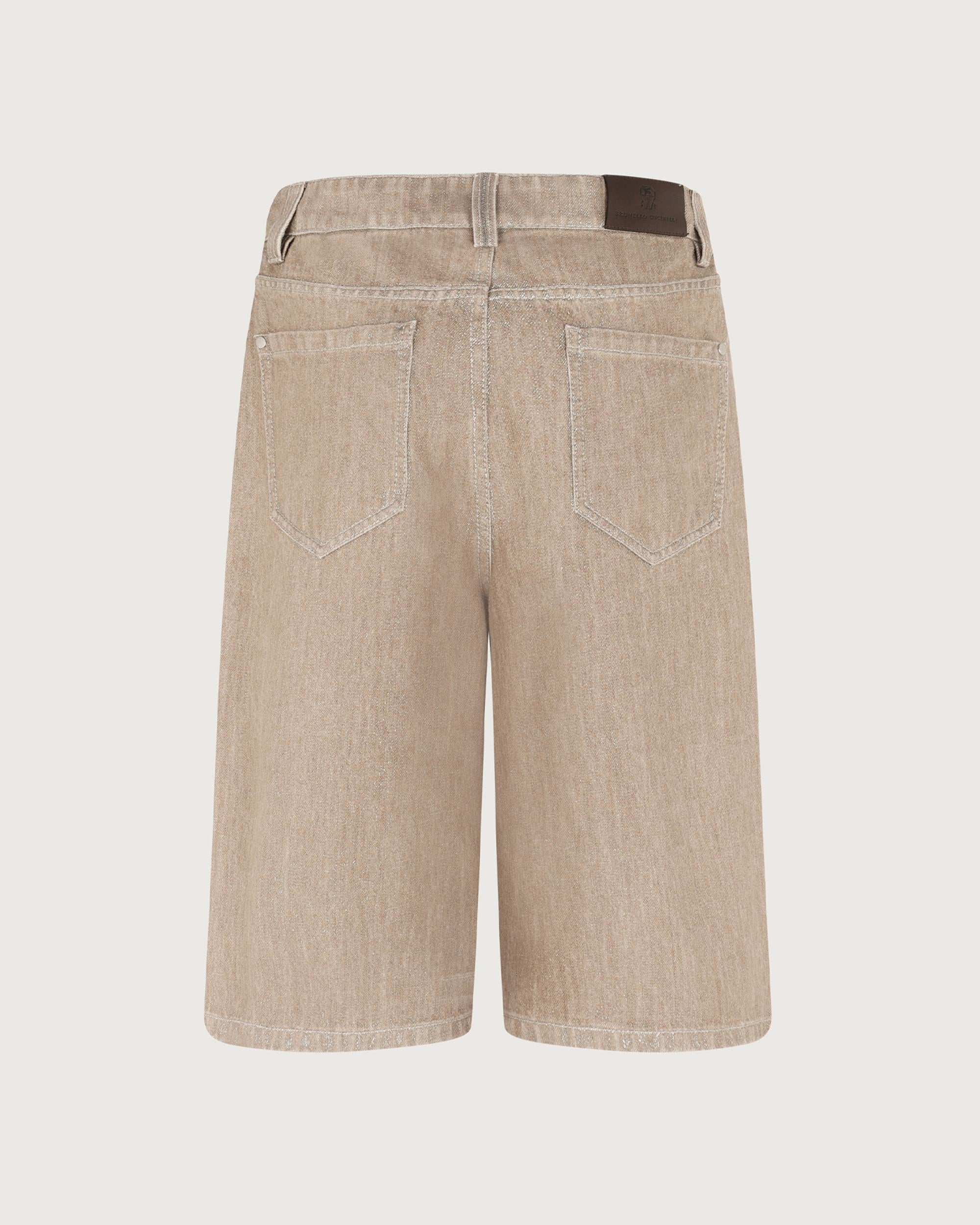 Brunello Cucinelli Pantalone Beige/silver  ML109P4072 C1340 