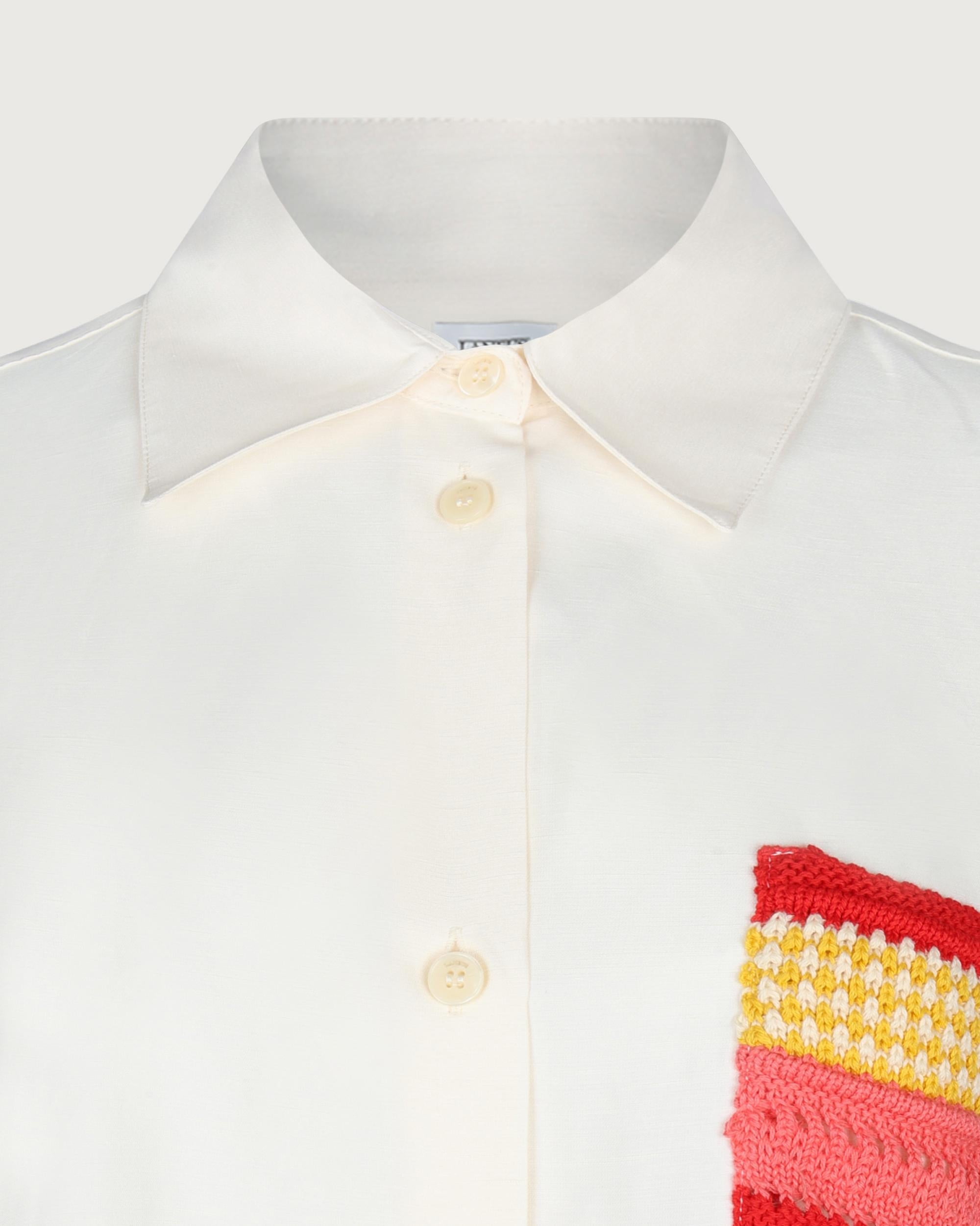 LANEUS Camicia Panna  S6LAWOSI181 036 