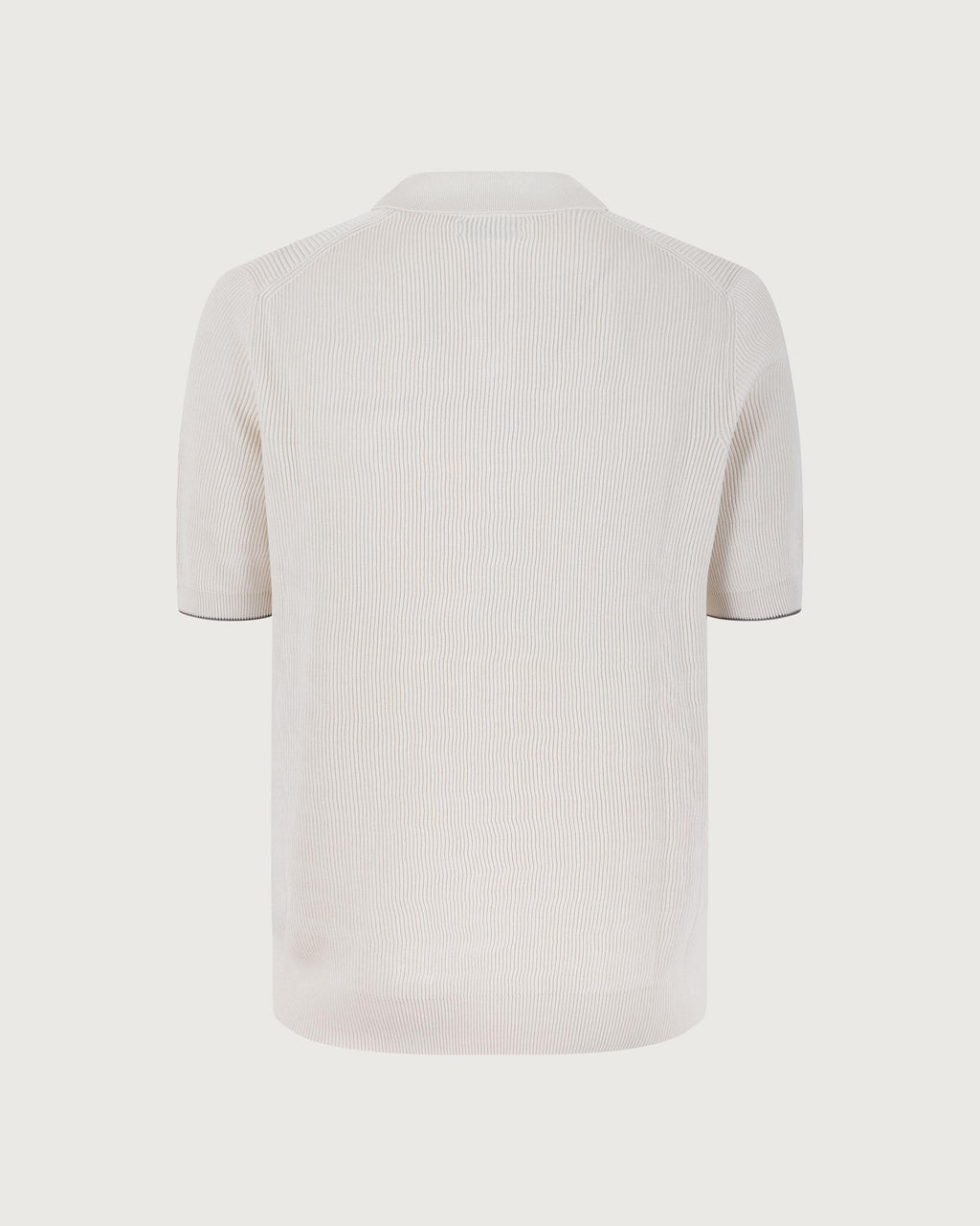 Brunello Cucinelli Polo English white+nocciola  M29400015 CSG56 