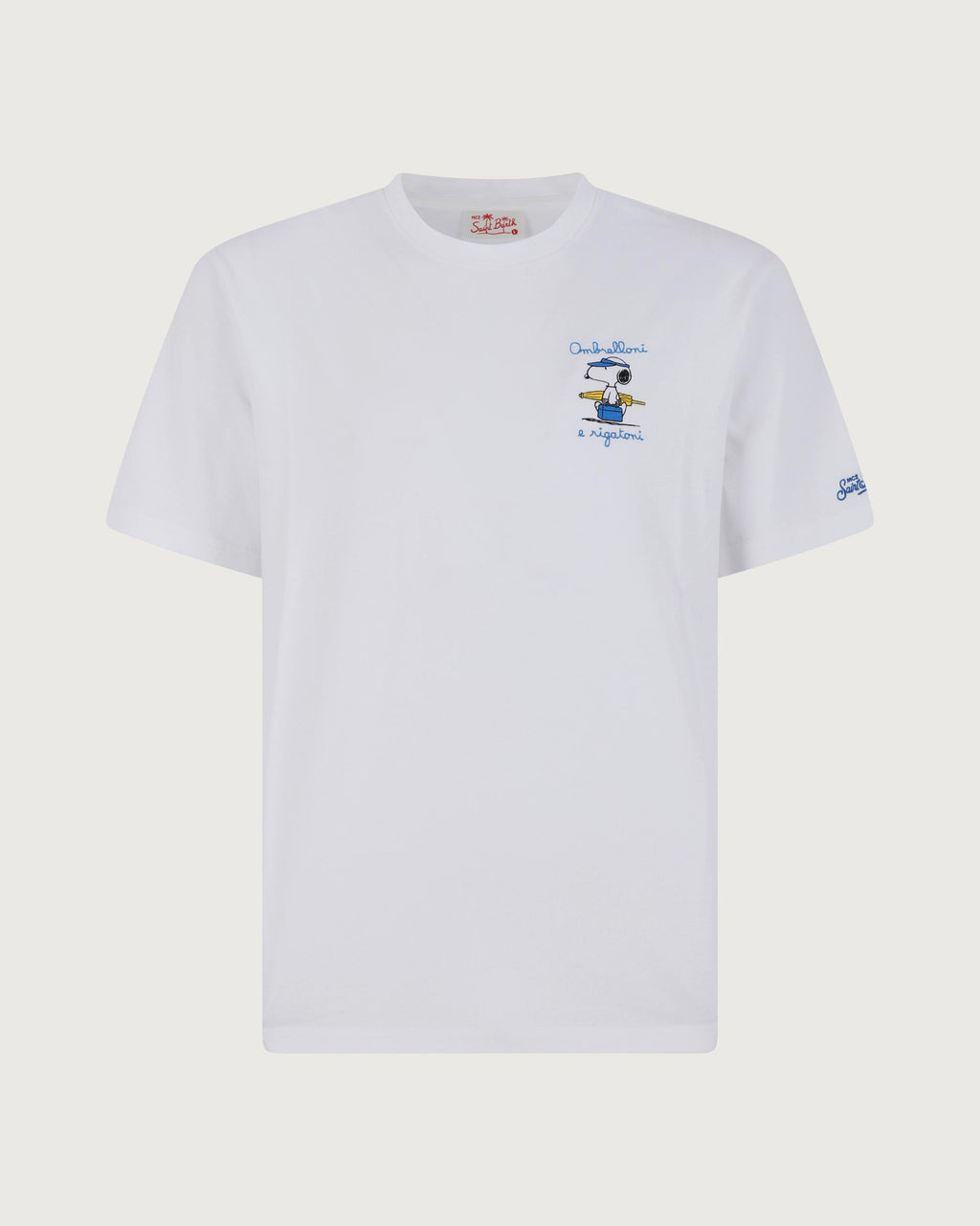 MC 2 SAINT BARTH T-shirt   PORTOFINO SNOOPY RIGATONI 01N EMB 