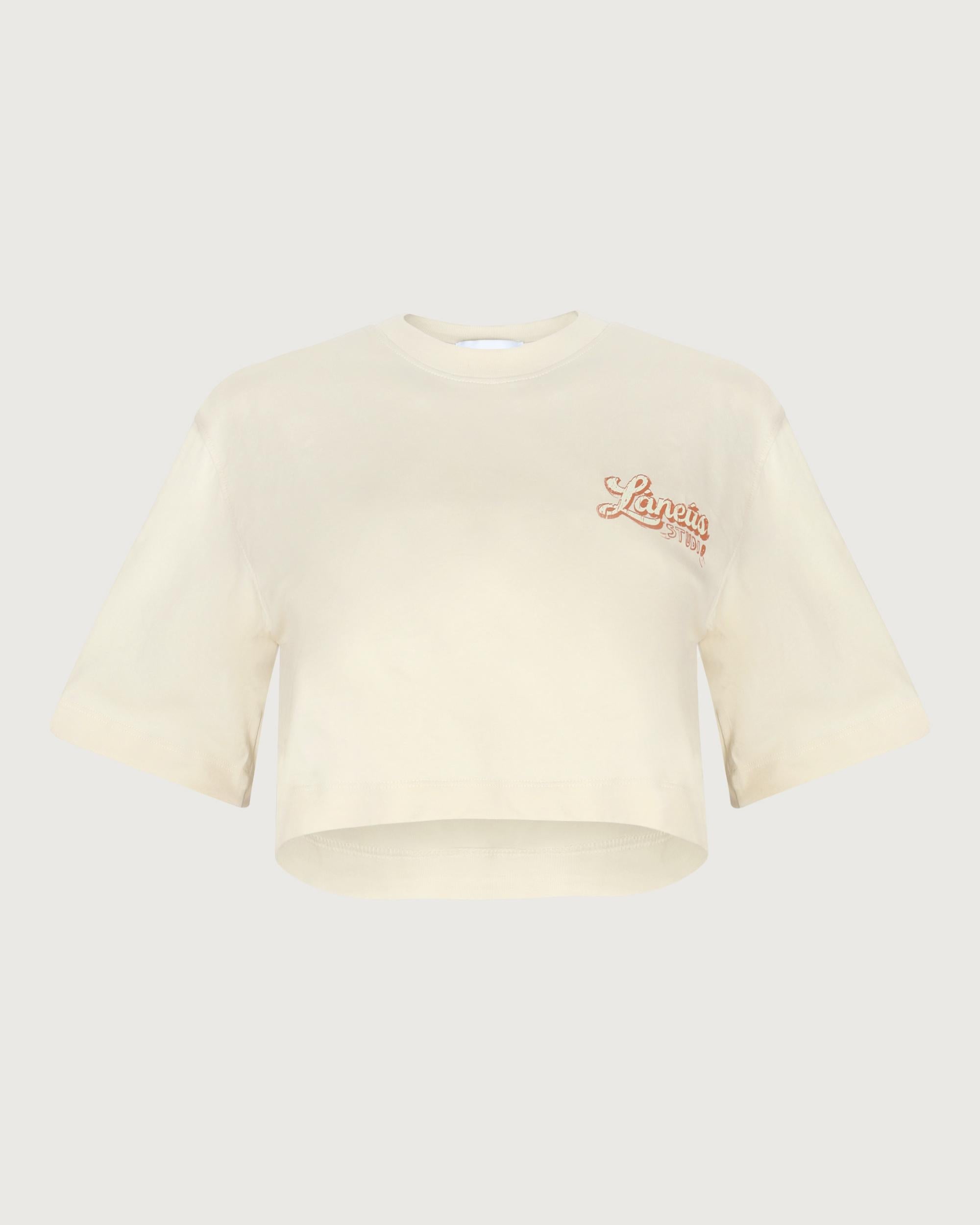 LANEUS T-shirt Panna  S6LAWOTH198 036 