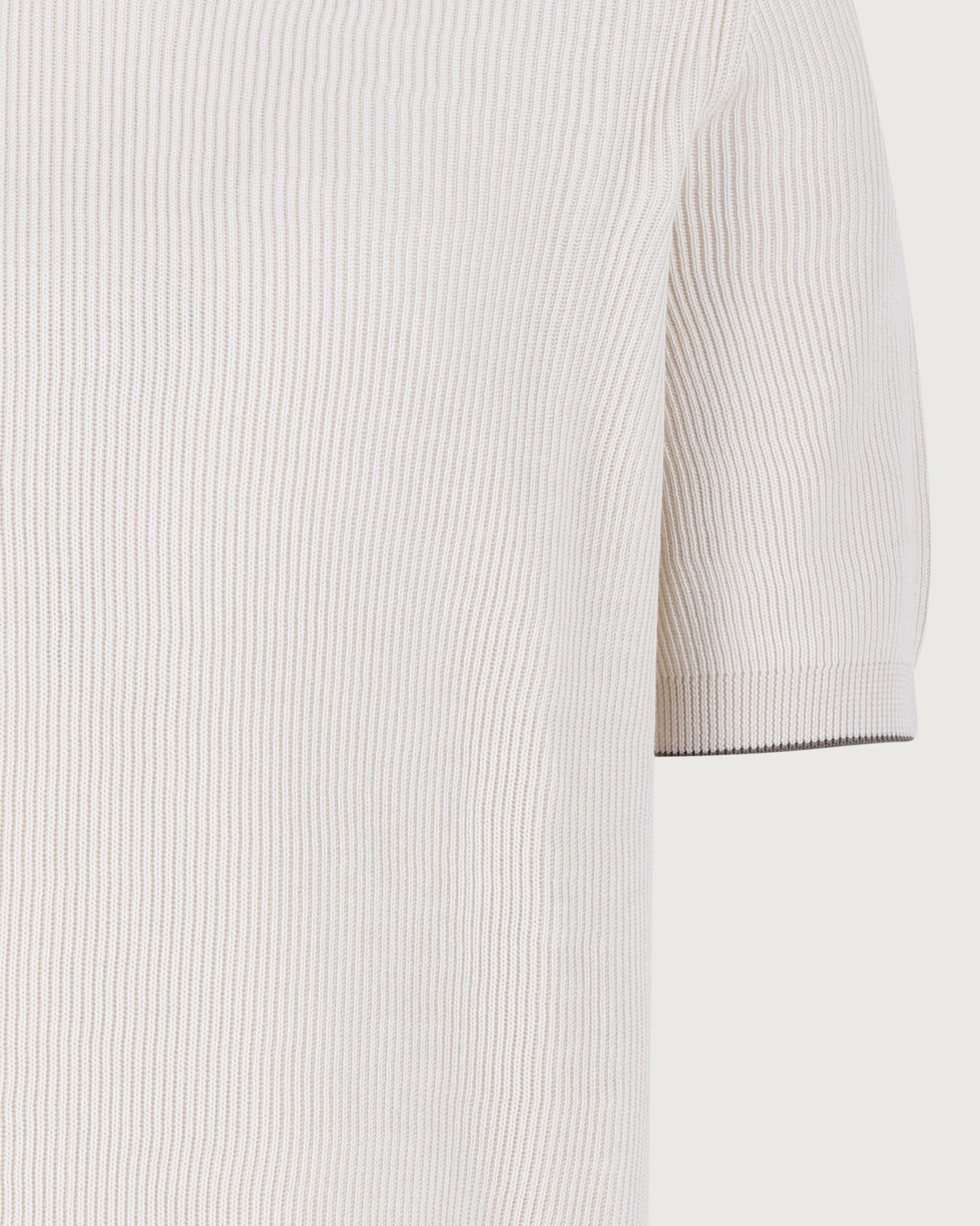 Brunello Cucinelli Polo English white+nocciola  M29400015 CSG56 