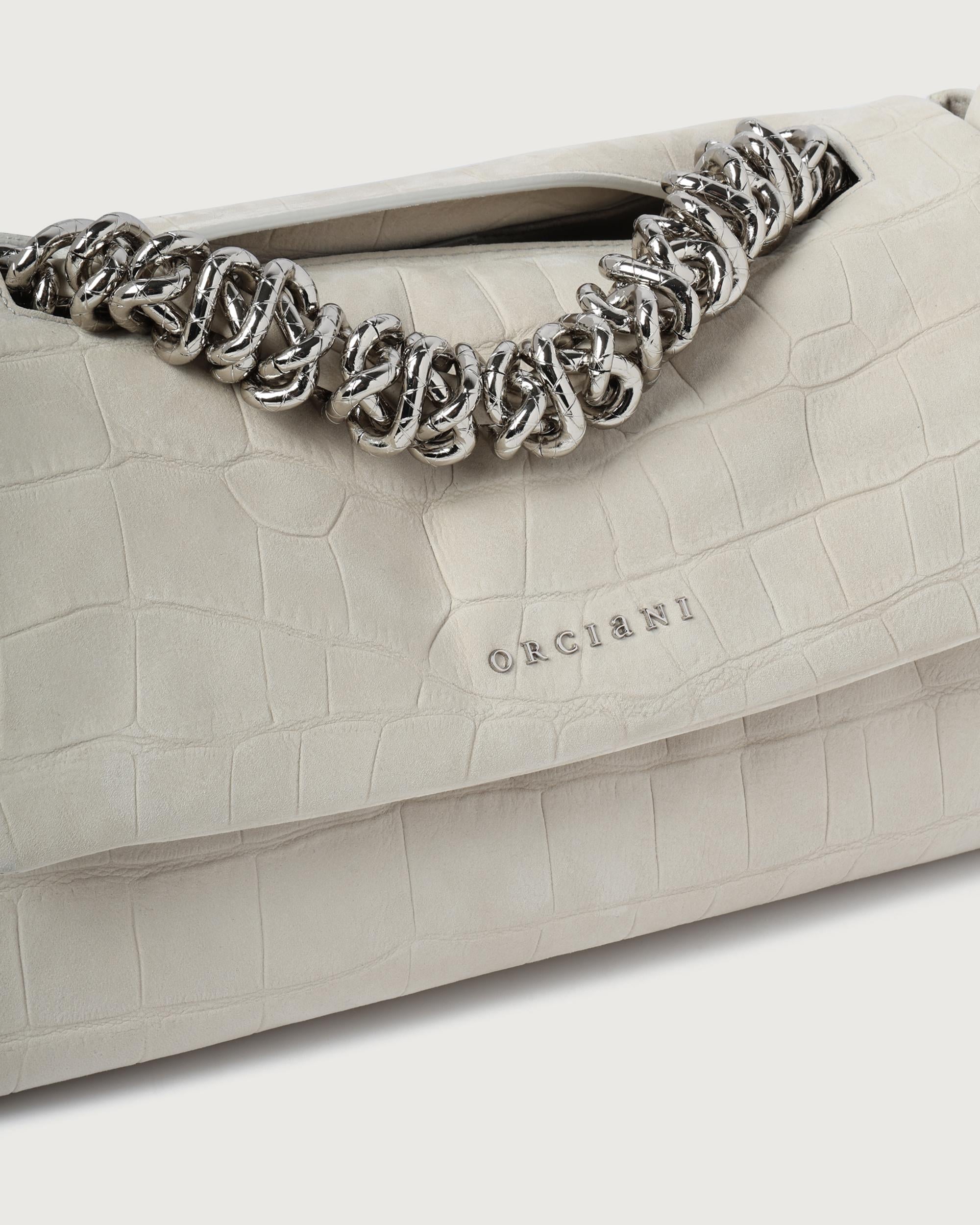 ORCIANI Borsa   B02159 COCCO TWILIGHT BIANCO 