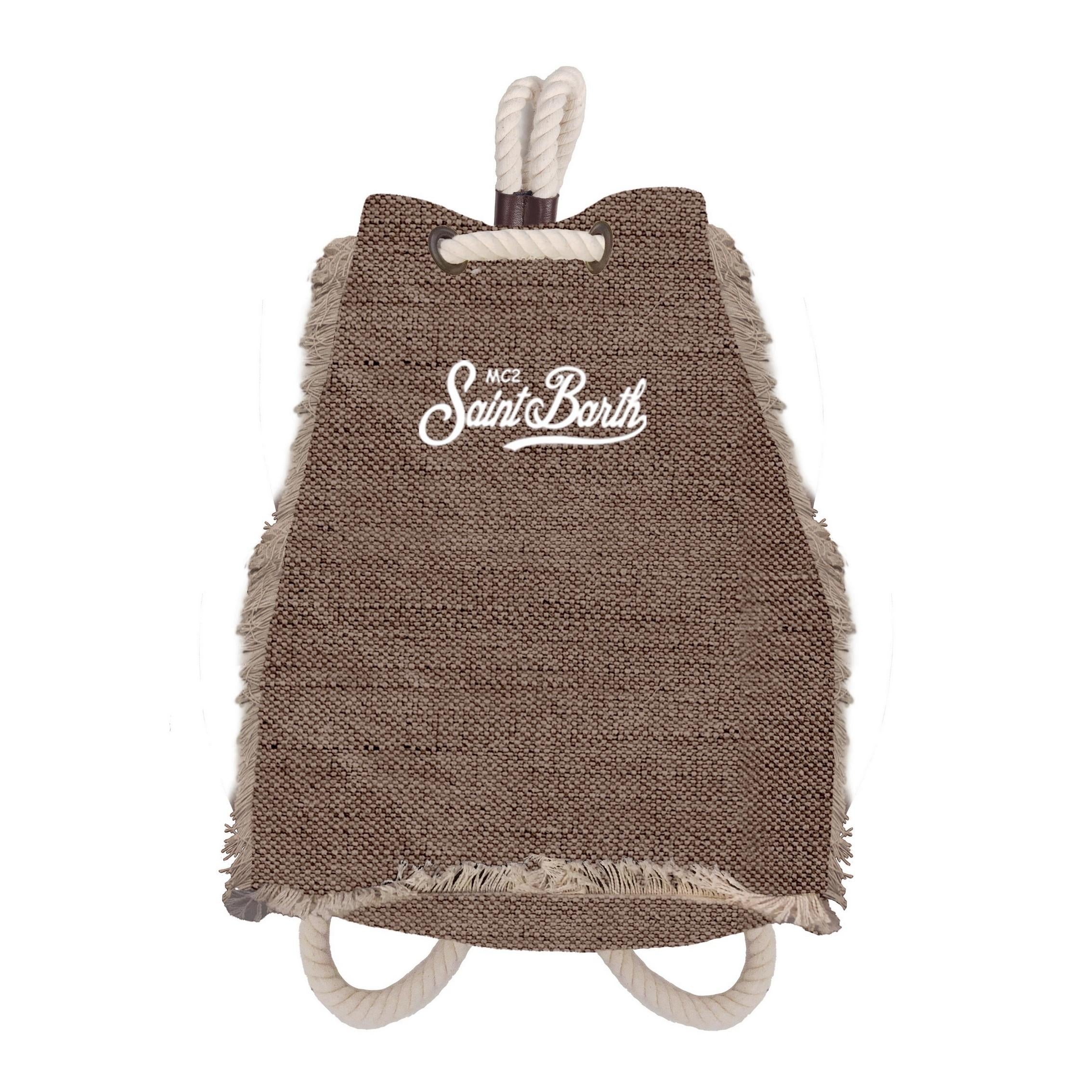 MC 2 SAINT BARTH Zaino   BOAT BACKPACK LINEN LINEN 18 EMB 
