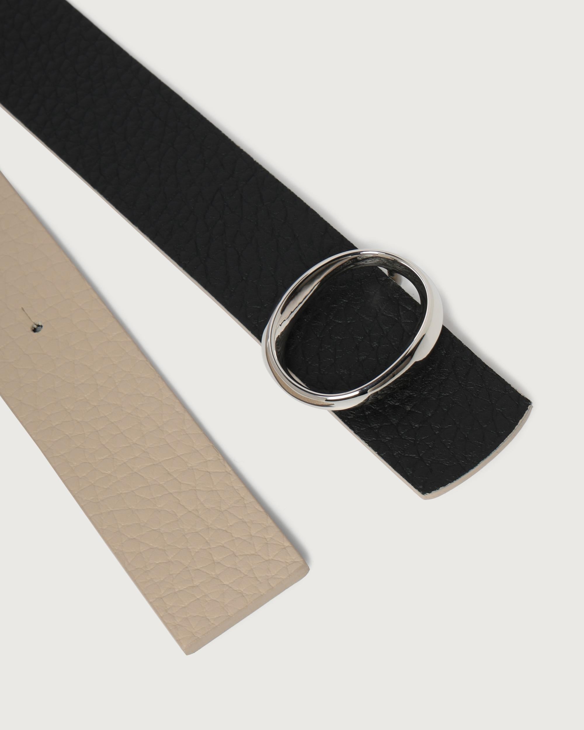 ORCIANI Cintura   D10419 SOFT DOUBLE SABBIA+NERO 