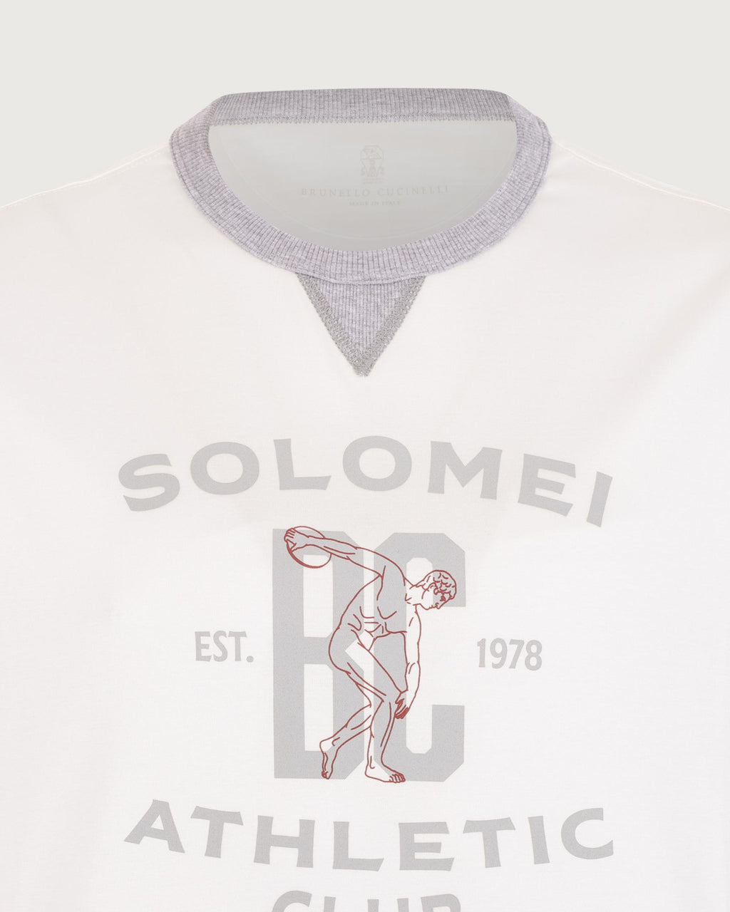 Brunello Cucinelli T-shirt Offwhite+grigio+porpora  M0B131001G CFR27 
