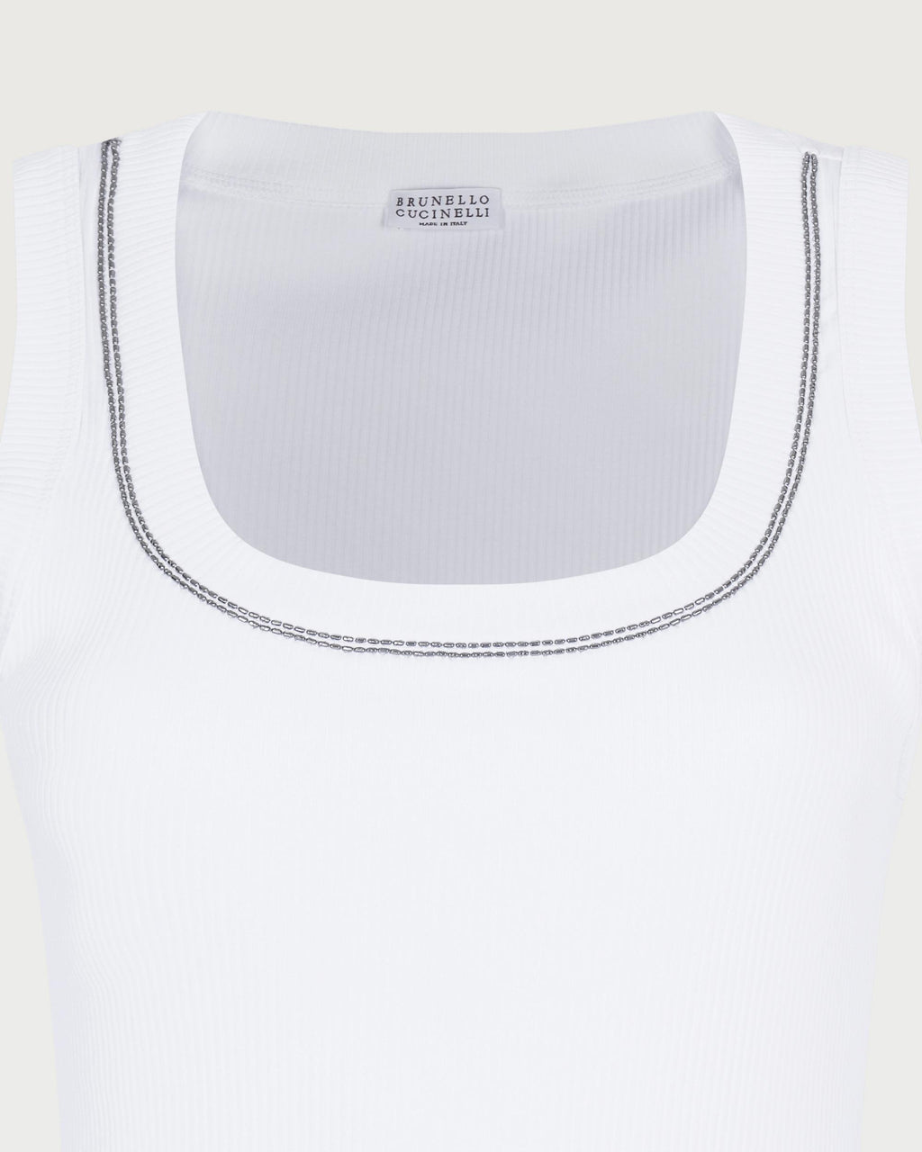 Brunello Cucinelli Canotta Bianco  MG902BW710 C159 