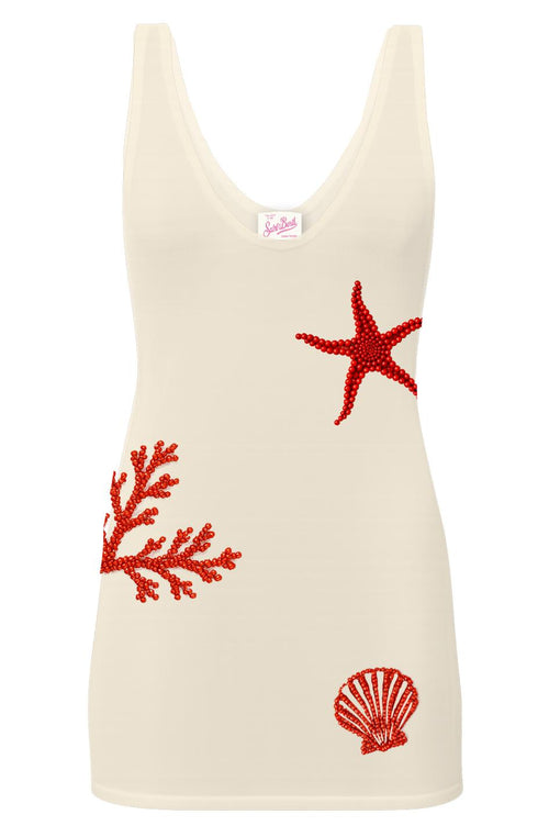 MC 2 SAINT BARTH Abito   RAYA GEORGETTE BEADS SEA ELEMENTS 1 