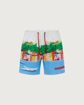 MC 2 SAINT BARTH Costume   GUSTAVIA PLACED PRINT PORTOFINO POSTCARD 01 