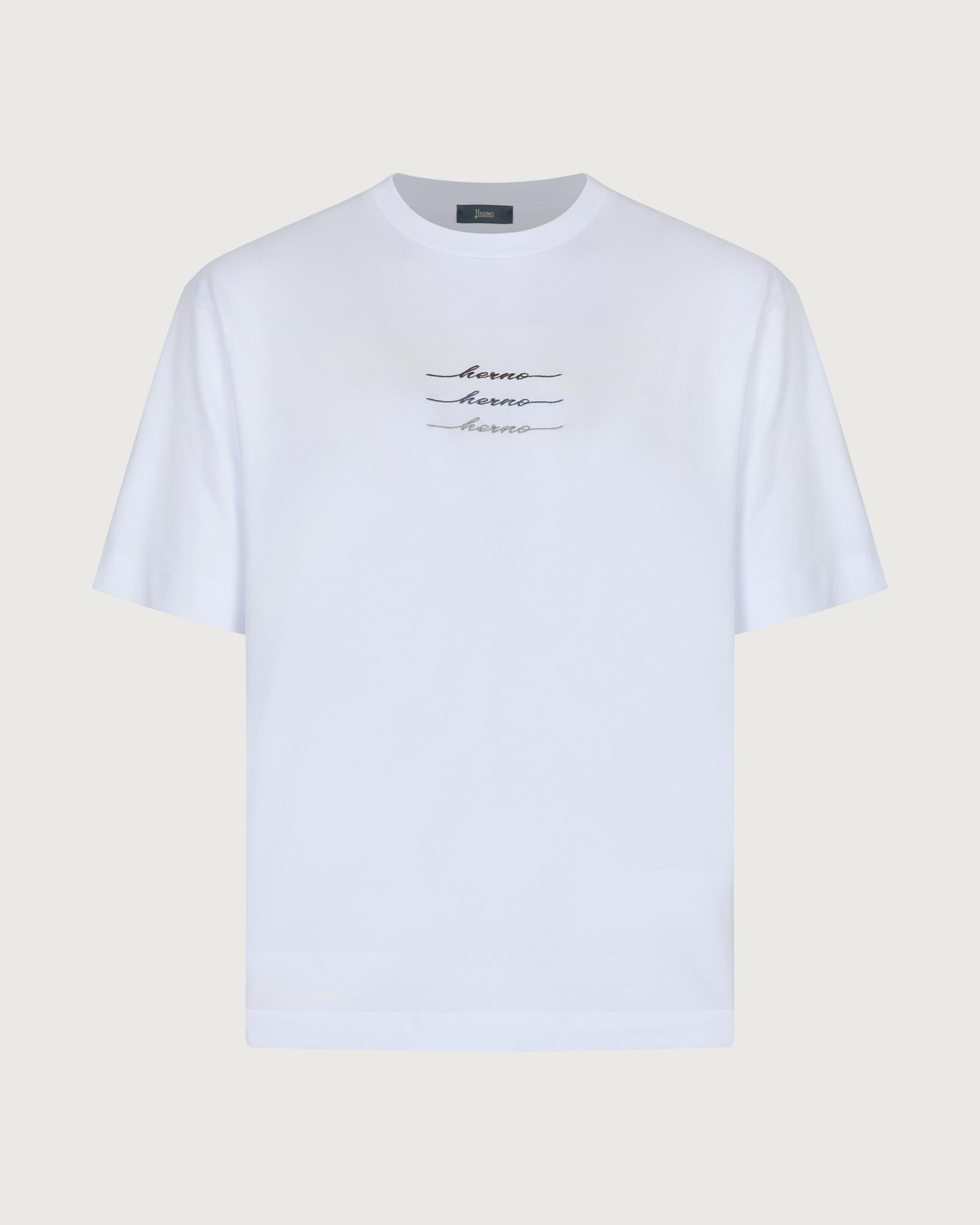 HERNO T-shirt Bianco  JG000283U 52000 1000 