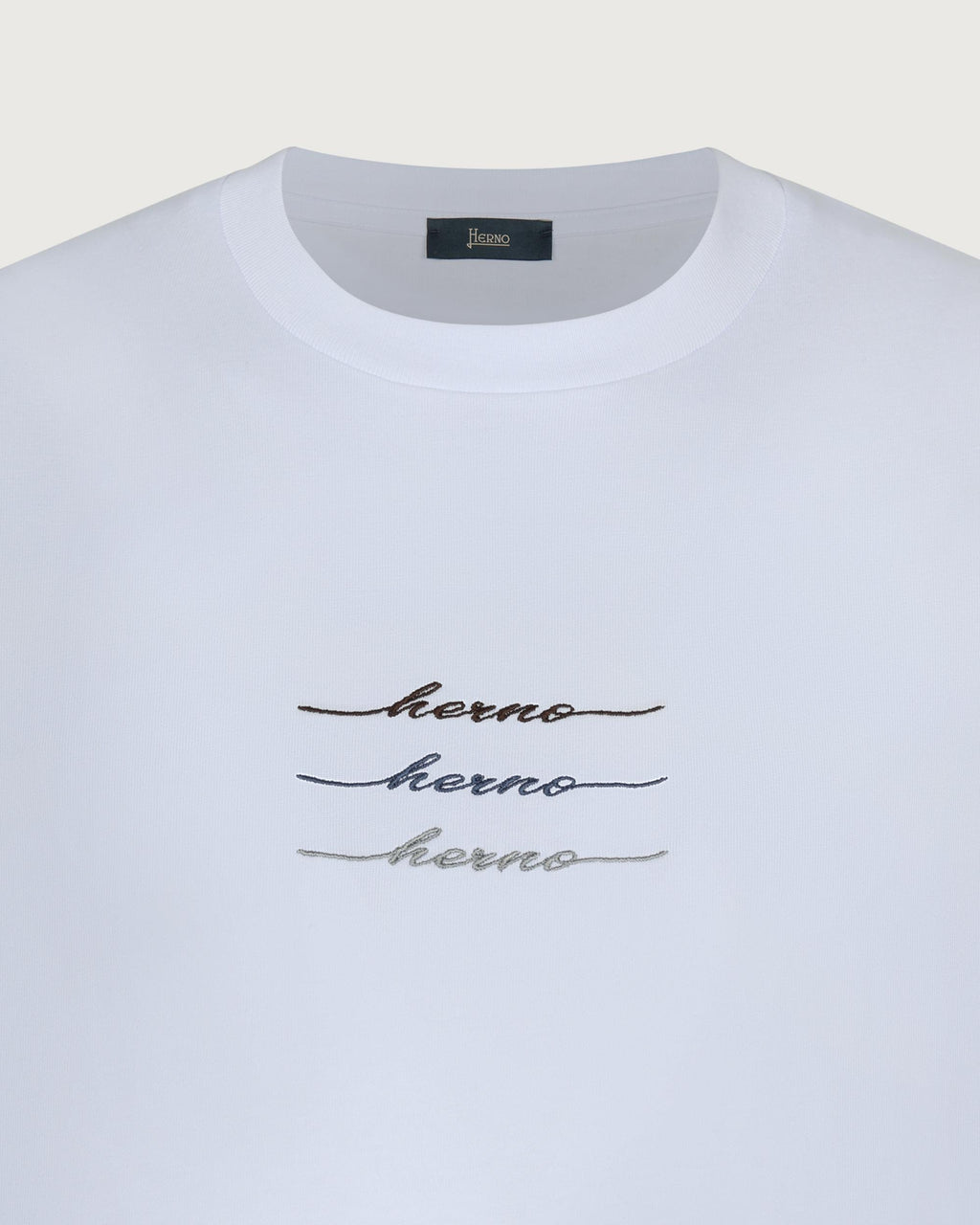HERNO T-shirt Bianco  JG000283U 52000 1000 
