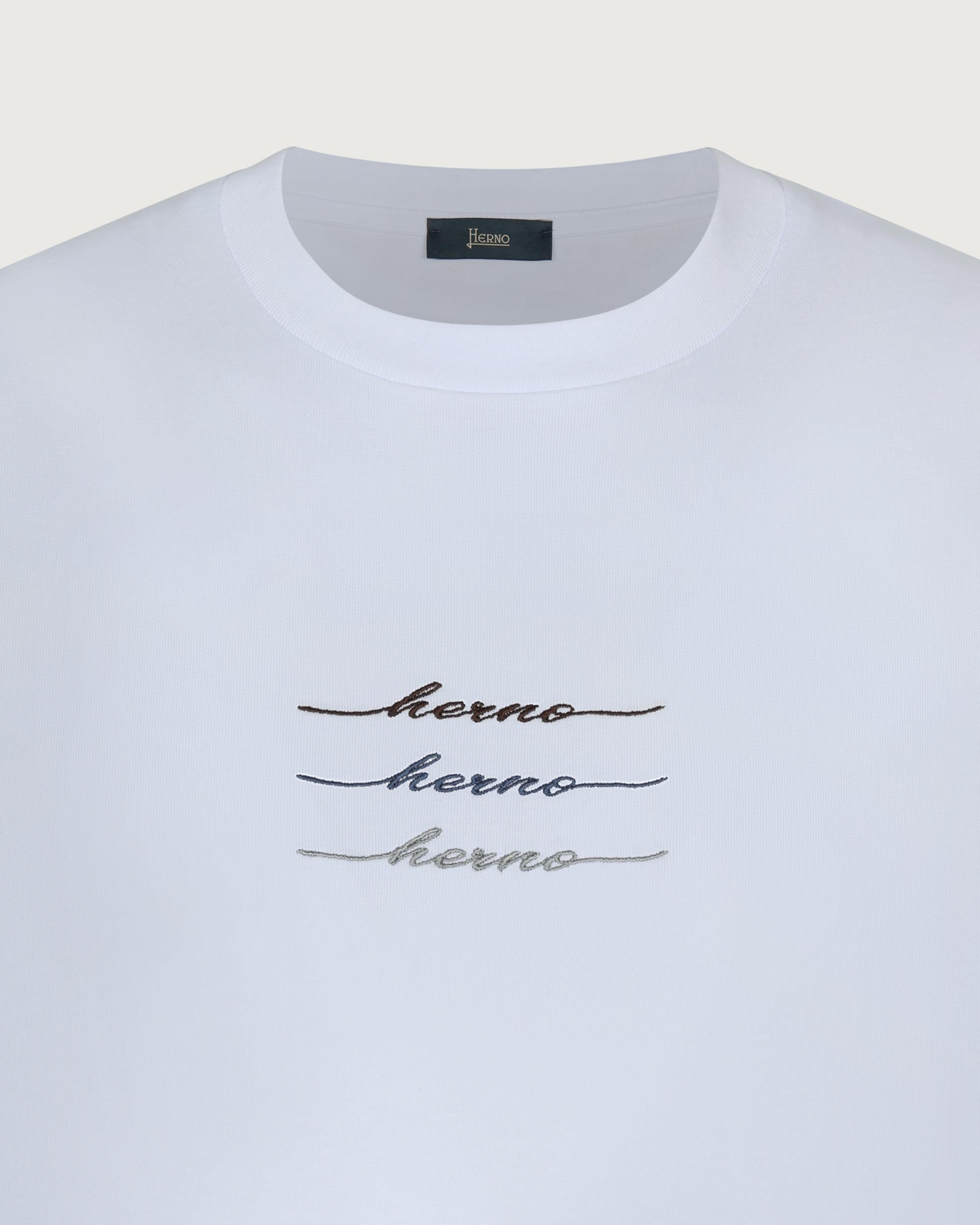HERNO T-shirt Bianco  JG000283U 52000 1000 