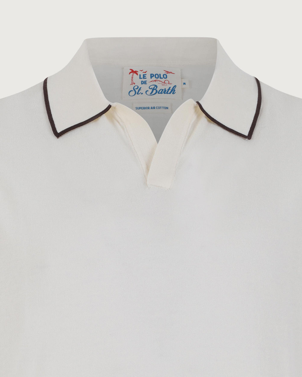 MC 2 SAINT BARTH Polo   SLOAN CONTRAST COTTON 10L CREAM 