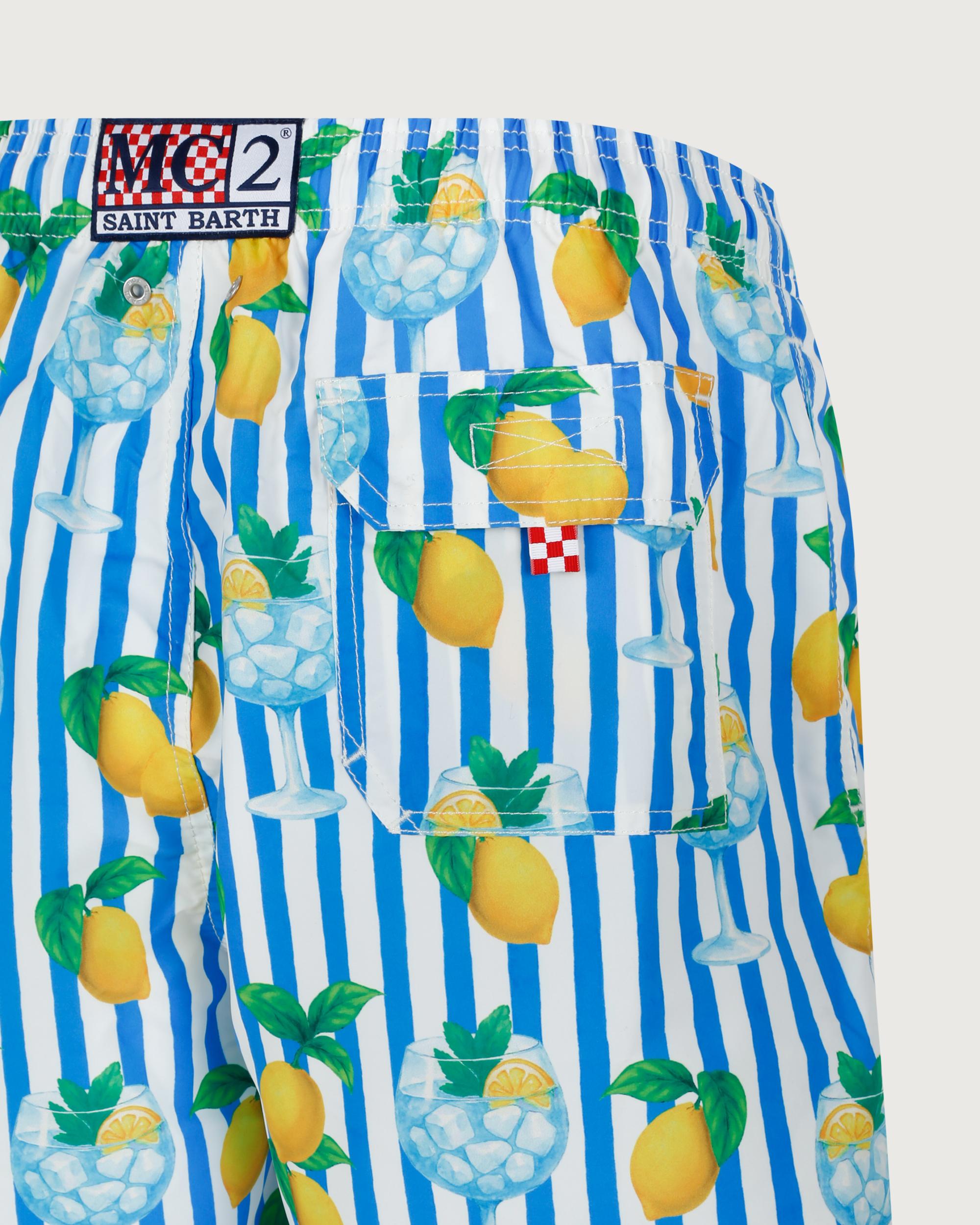 MC 2 SAINT BARTH Costume   GUSTAVIA GIN TONIC LEMON STRIPES 17 