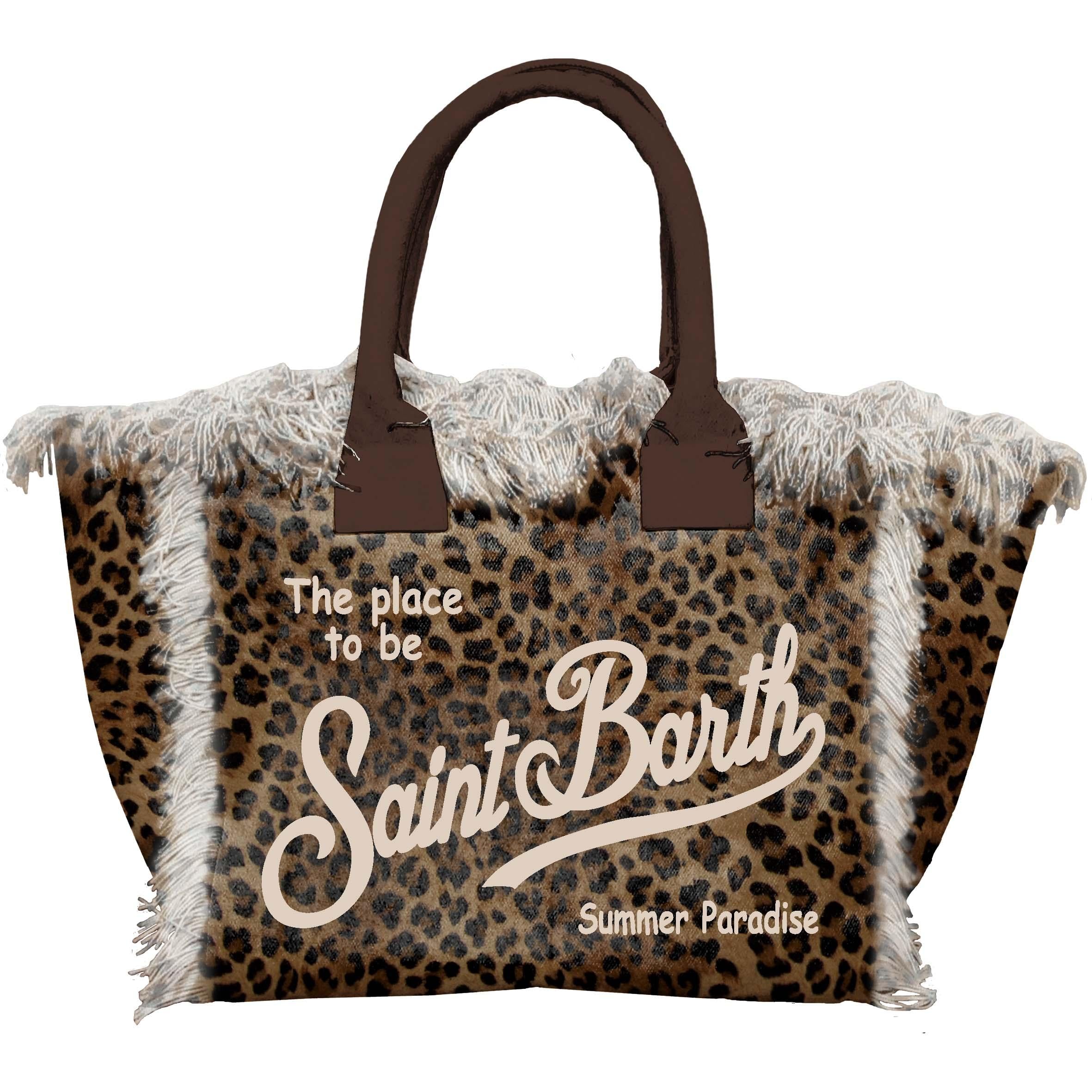 MC 2 SAINT BARTH Borsa   VANITY SAND LEOPARD 19 
